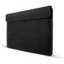 FIXED Oxford kožená obálka s prošíváním pro MacBook Pro 16" (A2141 / A2485 / A2780) - černá