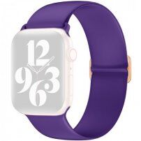Silikonový řemínek s posuvnou přezkou pro Apple Watch 42mm / 41mm / 40mm / 38mm - fialový