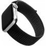 FIXED Nylon Strap nylonový řemínek pro Apple Watch Ultra 49mm / 46mm / 45mm / 44mm / 42mm - černý
