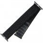 FIXED Nylon Strap nylonový řemínek pro Apple Watch Ultra 49mm / 46mm / 45mm / 44mm / 42mm - reflexně černý