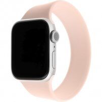 FIXED provlékací silikonový řemínek pro Apple Watch 42mm / 41mm / 40mm / 38mm - XL - růžový