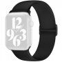 Silikonový řemínek s posuvnou přezkou pro Apple Watch Ultra 49mm / 46mm / 45mm / 44mm / 42mm - černý