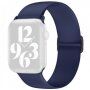 Silikonový řemínek s posuvnou přezkou pro Apple Watch Ultra 49mm / 46mm / 45mm / 44mm / 42mm - tmavě modrý