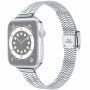 Tenký řemínek z nerezové oceli pro Apple Watch 42mm / 41mm / 40mm / 38mm - stříbrný