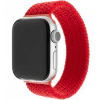 FIXED provlékací nylonový řemínek pro Apple Watch 42mm / 41mm / 40mm / 38mm - XL - červený