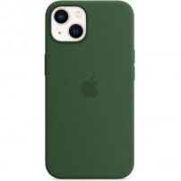 Originální Apple silikonový kryt s MagSafe pro iPhone 13 - jetelově zelený
