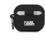 Karl Lagerfeld Rue St. Guillaume silikonový obal pro AirPods 3 - černý