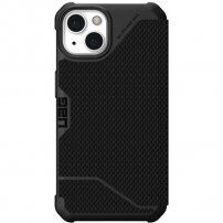 UAG Metropolis odolné flipové pouzdro pro iPhone 13 - kevlarově černé