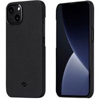 Pitaka Air ultralehký kryt s texturou karbonových vláken pro iPhone 13 mini - černý