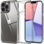 Spigen Quartz Hybrid lesklý kryt se skleněnou zadní stranou pro iPhone 13 Pro Max - čirý
