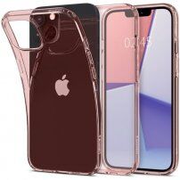 Spigen Crystal Flex transparentní kryt pro iPhone 13 - růžový