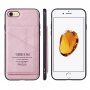 Taokkim ochranný kryt z PU kůže s kapsou v retro stylu pro iPhone 6 / 6S - růžový