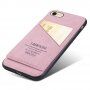 Taokkim ochranný kryt z PU kůže s kapsou v retro stylu pro iPhone 6 Plus / 6S Plus - růžový