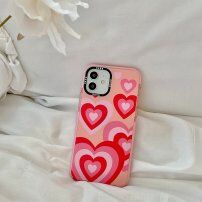 Ochranný kryt z měkkého plastu pro iPhone 12 Pro Max - srdíčka
