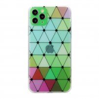 Měkký kryt se vzorem vitráže pro iPhone 11 Pro Max - zelený