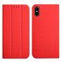 Magnetické flipové pouzdro pro iPhone X / XS - červené