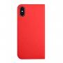 Magnetické flipové pouzdro pro iPhone XS Max - červené
