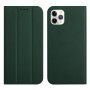 Magnetické flipové pouzdro pro iPhone 11 Pro - tmavě zelené