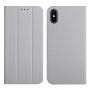 Magnetické flipové pouzdro pro iPhone X / XS - šedé