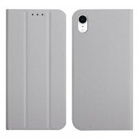 Magnetické flipové pouzdro pro iPhone XR - šedé