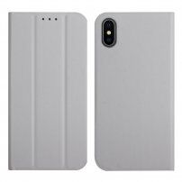 Magnetické flipové pouzdro pro iPhone XS Max - šedé