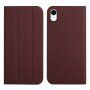 Magnetické flipové pouzdro pro iPhone XR - hnědé