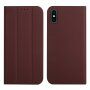 Magnetické flipové pouzdro pro iPhone XS Max - hnědé