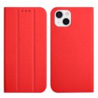 Magnetické flipové pouzdro pro iPhone 13 - červené