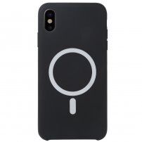Silikonový kryt s MagSafe pro iPhone X / XS - černý