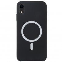 Silikonový kryt s MagSafe pro iPhone XR - černý