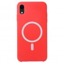 Silikonový kryt s MagSafe pro iPhone XR - červený