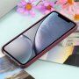 Silikonový kryt s MagSafe pro iPhone XR - vínový