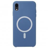 Silikonový kryt s MagSafe pro iPhone XR - modrý