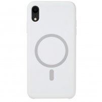 Silikonový kryt s MagSafe pro iPhone XR - bílý
