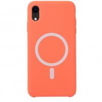 Silikonový kryt s MagSafe pro iPhone XR - oranžový