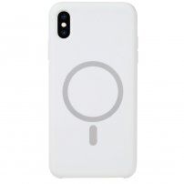 Silikonový kryt s MagSafe pro iPhone XS Max - bílý