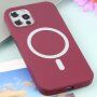 Silikonový kryt s MagSafe pro iPhone 11 Pro Max - vínový