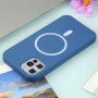 Silikonový kryt s MagSafe pro iPhone 11 Pro Max - modrý
