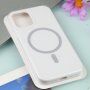 Silikonový kryt s MagSafe pro iPhone 12 Pro Max - bílý