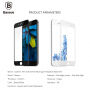 BASEUS super odolné 3D tvrzené sklo (Tempered Glass) na Apple 8 / 7 - Anti-blue-ray - černé