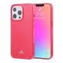 Goospery lesklý kryt z měkkého plastu pro iPhone 13 Pro Max - fuchsiový