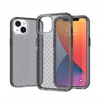 Ochranný transparentní kryt se vzorem pro iPhone 13 Pro Max - černý