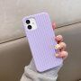 Silikonový kryt s copánkovým vzorem pro iPhone 13 Pro Max - fialový