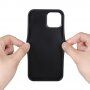 Taokkim ochranný kryt z PU kůže s kapsou v retro stylu pro iPhone 13 Pro Max - modrý