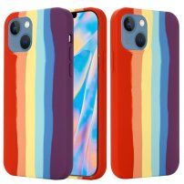 Silikonový kryt pro iPhone 13 mini - duhový