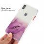 Mramorovaný kryt odolný proti poškrábání pro iPhone X / XS - tyrkysový