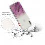 Mramorovaný kryt odolný proti poškrábání pro iPhone X / XS - světle modrý