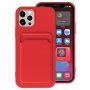 Kryt s kapsou na karty pro iPhone 11 Pro Max - červený