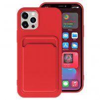 Kryt s kapsou na karty pro iPhone 11 Pro - červený