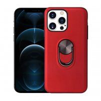 Kryt s funkcí stojánku a magnetickým držákem pro iPhone 13 Pro - červený